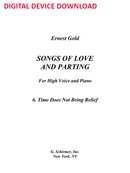 Time Does Not Bring Relief (from “Songs of Love and Parting”) - Digital (Not Printable)