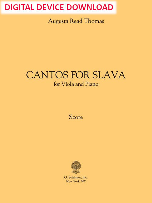 Cantos for Slava (for viola and piano) - Digital