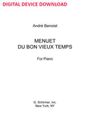 Menuet du bon vieux Temps - Digital (Not Printable)