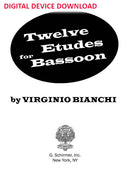 Twelve Etudes for Bassoon - Digital (Not Printable)