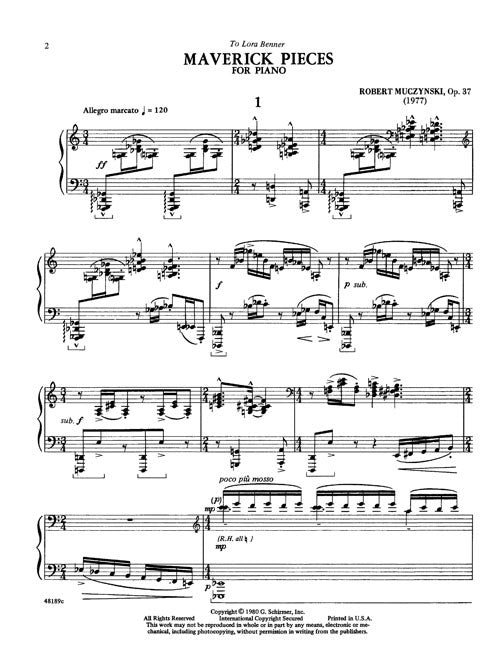 Maverick Pieces, Op. 37 - Digital (Not Printable)