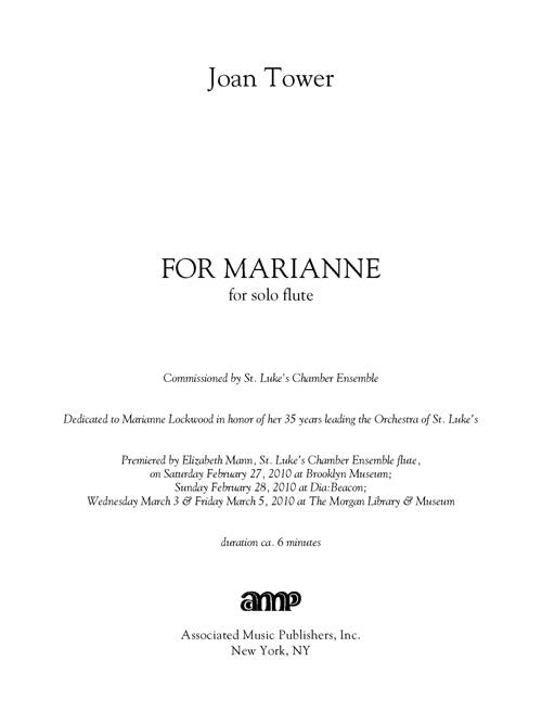 For Marianne - Digital