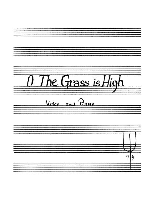 O the Grass Is High (from "Family Vaudeville Songs") - Digital