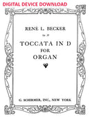 Toccata in D for Organ, op.32 - Digital (Not Printable)