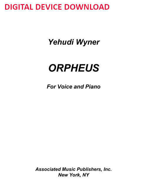 Orpheus (from Songs) - Digital