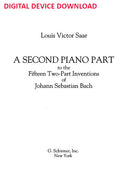 A Second Piano Part to Accompany the 15 Two-Part Inventions of Johann Sebastian Bach - Digital (Not Printable)