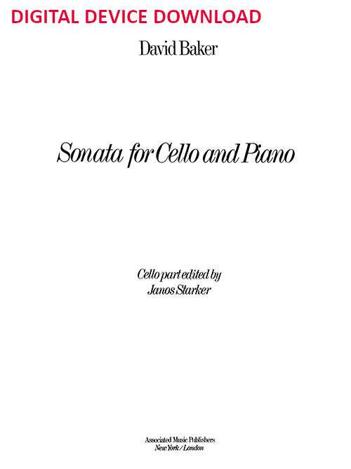 Sonata - Digital (Not Printable)