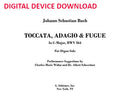 Toccata and Fugue in C Major - Digital (Not Printable)