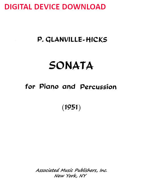 Sonata for Piano and Percussion - Digital (Not Printable)