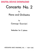 Concerto No. 2 for piano (2-piano reduction) - Digital (Not Printable)