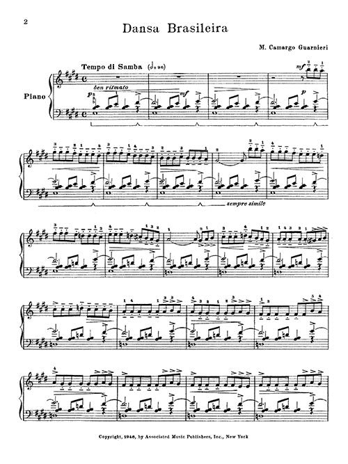 Dansa Brasileira - for Solo Piano - Digital (Not Printable)
