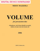 Volume (for steel drum and vibraphone) - Digital (Not Printable)