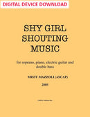 Shy Girl Shouting Music - Digital (Not Printable)