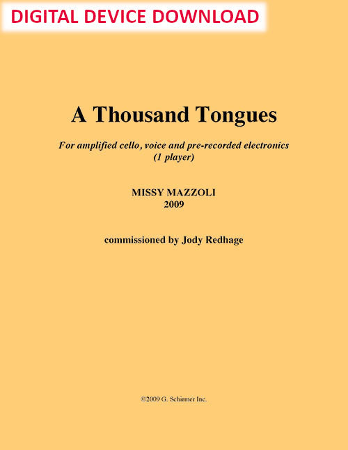 A Thousand Tongues (cello version) - Digital
