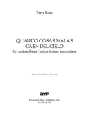 Quando Cosas Malas Caen del Cielo - Digital (Not Printable)