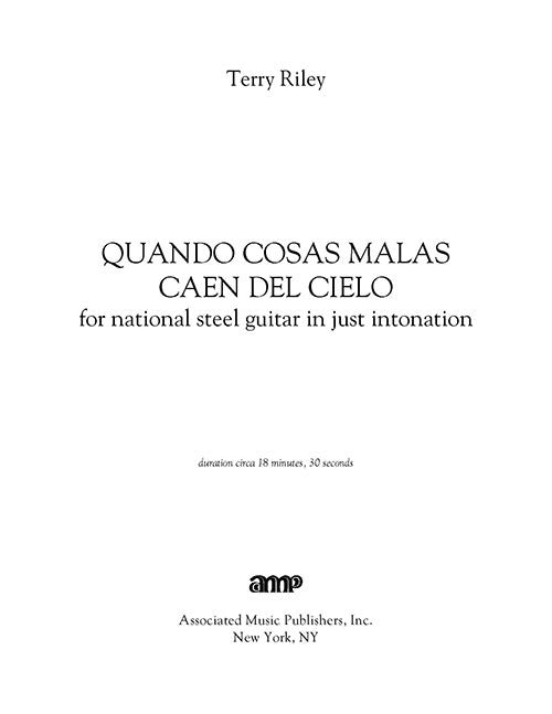 Quando Cosas Malas Caen del Cielo - Digital (Not Printable)