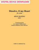 Dissolve O My Heart (violin) - Digital (Not Printable)