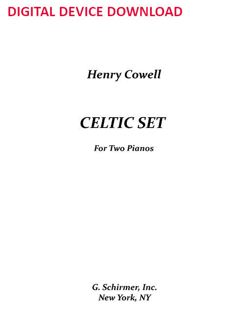 Celtic Set-2 piano, 4 hands version - Digital (Not Printable)