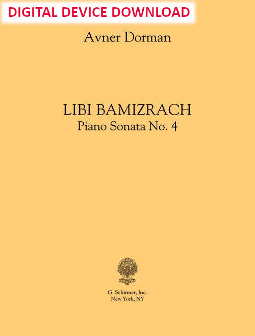 Libi Bamizrach (Piano Sonata No. 4) - Digital (Not Printable)
