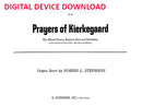 Prayers of Kierkegaard, for organ and chorus - Digital (Not Printable)