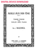 Mazurka - No. 1 from Three Pieces for Violin and Piano - Digital (Not Printable)