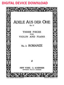Romanze - No. 2 from Three Pieces for Violin and Piano - Digital (Not Printable)