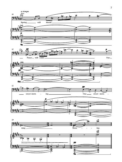 One Sweet Morning, for Male Voice and Piano - Digital (Not Printable)