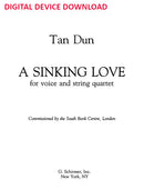 Sinking Love - for Soprano and String Quartet - Digital (Not Printable)