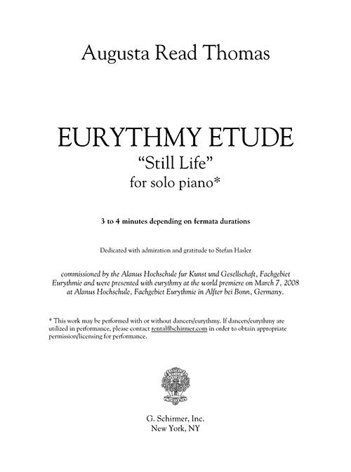 Eurythmy Etude - "Still Life" - Digital