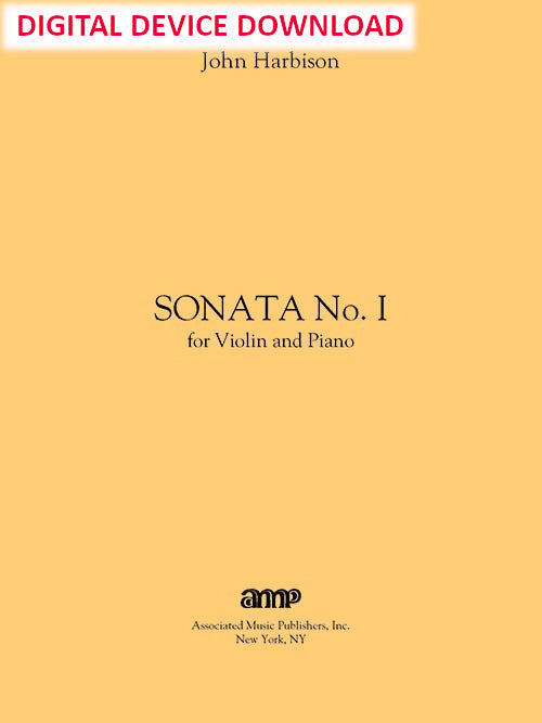 Sonata No. 1 for Violin and Piano - Digital (Not Printable)