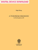 A Tune From Childhood (for Alto Saxophone) - Digital (Not Printable)