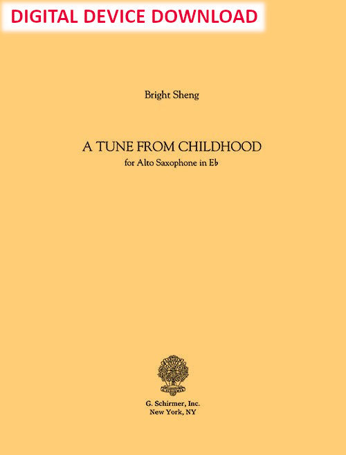 A Tune From Childhood (for Alto Saxophone) - Digital