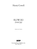 Slow Jig, (Irish Jig) for solo piano - Digital (Not Printable)
