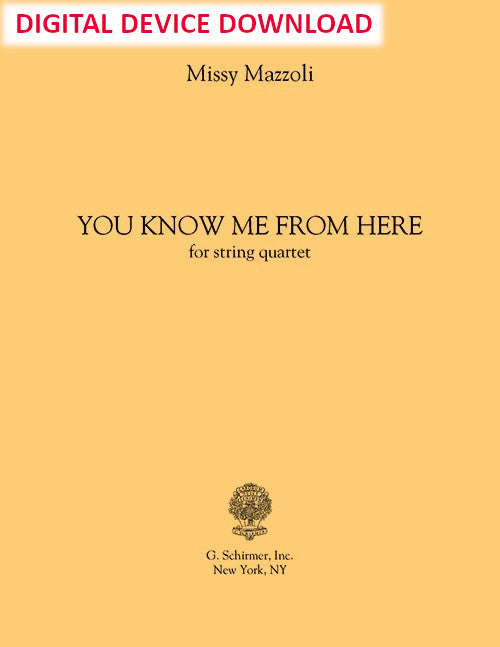 You Know Me From Here - Digital (Not Printable)