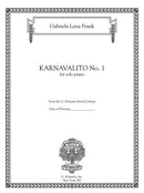 Karnavalito No. 1 (for solo piano) - Digital (Not Printable)
