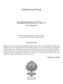 Karnavalito No. 1 (for solo piano) - Digital (Not Printable)