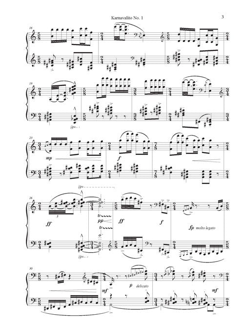Karnavalito No. 1 (for solo piano) - Digital (Not Printable)