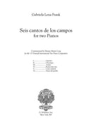 Seis Cantos de los Campos - Digital (Not Printable)