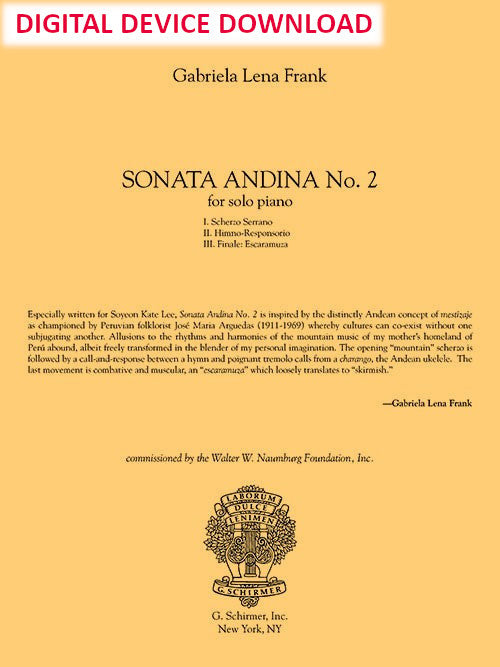 Sonata Andina No. 2 - Digital