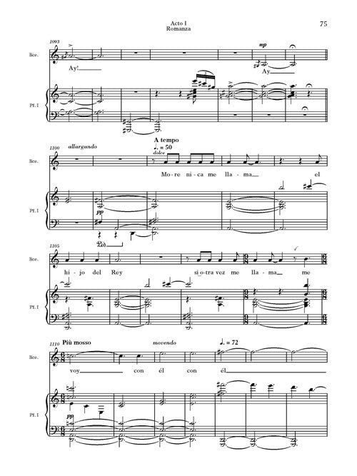 Morenica me llaman (Romanza: Beatrice's aria, from "Il Postino") - Digital (Not Printable)