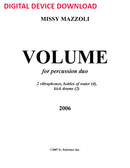 Volume (for two vibraphones) - Digital (Not Printable)