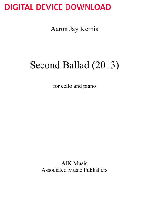 Second Ballad - Digital (Not Printable)