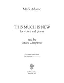 This Much Is New (E-flat, in treble clef) - Digital (Not Printable)