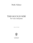 This Much Is New (E-flat, in treble clef) - Digital (Not Printable)