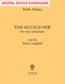 This Much Is New (E-flat, in treble clef) - Digital (Not Printable)