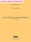 Seven Poems of Lorine Niedecker - Digital (Not Printable)