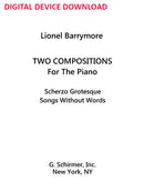 Two Compositions for Piano - Digital (Not Printable)