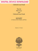 Honey (for soprano, mezzo-soprano and piano) - Digital (Not Printable)