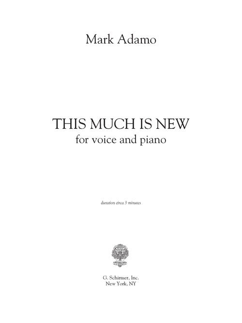This Much Is New (F, in bass clef) - Digital (Not Printable)