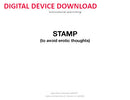STAMP (to avoid erotic thoughts) - Digital (Not Printable)